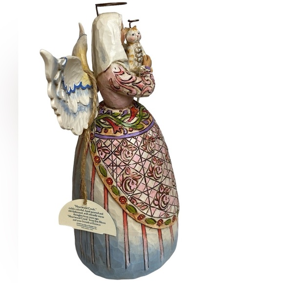 Jim Shore Heartwood Creek‎ Angel with Cat Figurine Eternal Companions 4006929 - Picture 9 of 14